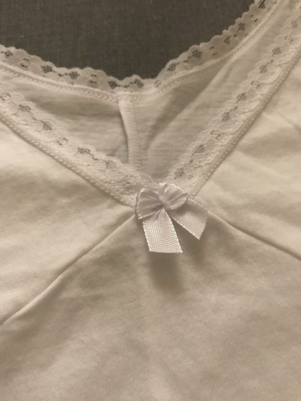 Classic White Cotton Slip Dress - Women's Intimates - Picture 4 of 6